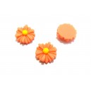 CRM13*4-18 - Cabochon rasina margareta portocaliu corai 13*4mm