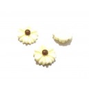 CRM13*4-20 - Cabochon rasina margareta ivory 13*4mm