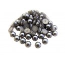 CAP6mm-02 - (10 buc.) Cabochon acril perla gri 6mm