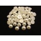 CAP6mm-20 - (10 buc.) Cabochon acril perla ivory 6mm