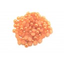 CAP4mm-17 - (10 buc.) Cabochon acril perla portocaliu caramiziu 4mm