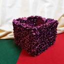 DISPONIBIL 2 BUCATI - Vas decorativ fucsia glitter 13*10cm 