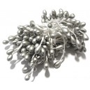 STA4-5mm-21 - (10 buc.) Stamine argintii perlate 4-5mm