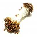 STA1-2mm-03 - (10 buc.) Stamine maro mustar perlat 1-2mm