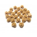 CRT7.5-46 - Cabochon rasina trandafir capuccino light 7.5mm