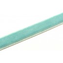 (1 metru) Panglica catifea bleu verzui 10mm