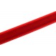 DISPONIBIL 2 BUCATI 0.37 METRI - Panglica catifea rosie  10mm