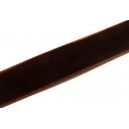 (1 metru) Panglica catifea maro inchis 15.9mm