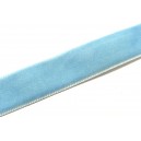 (1 metru) Panglica catifea bleu 15.9mm