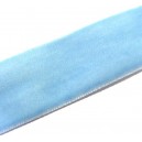(1 metru) Panglica catifea bleu 25.4mm