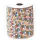 DISPONIBIL 1 BUCATA 2.40 METRI - SBT6mm-09 - Snur bumbac tribal rotund multicolor 6mm