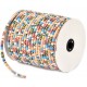 SBT6mm-09 - (1 metru) Snur bumbac tribal rotund multicolor 6mm