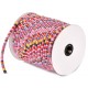 SBT6mm-10 - (1 metru) Snur bumbac tribal rotund multicolor 6mm
