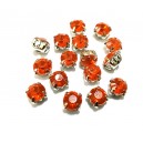 DM09-17 - Distantier montee rotund rosu portocaliu 6mm
