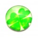 CSP12mm-A-08 - Cabochon sticla print trifoi 12mm - STOC FOARTE LIMITAT!!!