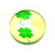 CSP12mm-A-11 - Cabochon sticla print trifoi 12mm - STOC FOARTE LIMITAT!!!