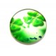 CSP12mm-A-14 - Cabochon sticla print trifoi 12mm - STOC FOARTE LIMITAT!!!