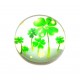 CSP12mm-A-16 - Cabochon sticla print trifoi 12mm - STOC FOARTE LIMITAT!!!