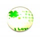 CSP12mm-A-20 - Cabochon sticla print trifoi 12mm - STOC FOARTE LIMITAT!!!