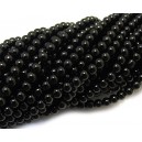 (10 buc.) Perle sticla negre sfere 4mm