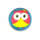 CSP20mm-A- - Cabochon sticla print bufnite 20mm - STOC FOARTE LIMITAT!!!