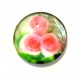 DISPONIBIL 4 BUCATI - CSP20mm-A-280 - Cabochon sticla print flori 20mm