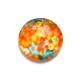 CSP20mm-A-303 - Cabochon sticla print flori 20mm - STOC FOARTE LIMITAT!!!