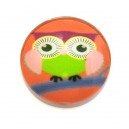 CSP16mm-A- - Cabochon sticla print bufnite 16mm