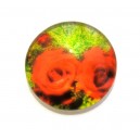 CSP16mm-A- - Cabochon sticla print flori 16mm - STOC FOARTE LIMITAT!!!