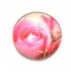 DISPONIBIL 4 BUCATI - CSP16mm-A-102 - Cabochon sticla print flori 16mm
