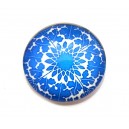 CSP16mm-A- - Cabochon sticla print model floral 16mm - STOC FOARTE LIMITAT!!!