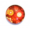 CSP16mm-A- - Cabochon sticla print flori 16mm - STOC FOARTE LIMITAT!!!