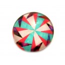 CSP16mm-A- - Cabochon sticla print etnic 16mm - STOC FOARTE LIMITAT!!!
