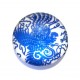 CSP16mm-A-347 - Cabochon sticla print model floral 16mm - STOC FOARTE LIMITAT!!!