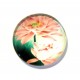 DISPONIBIL 5 BUCATI - CSP16mm-A-383 - Cabochon sticla print flori 16mm