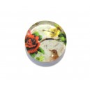 CSP16mm-A-78 - Cabochon sticla print flori 16mm - STOC FOARTE LIMITAT!!!