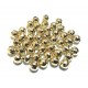 ACR42 - (10 buc.) Margele acril fatetate auriu pal sfere 6mm