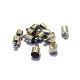 CM92 - Capat snur argintiu inchis 9*6mm