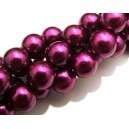 PS14mm-13 - Perle sticla magenta sfere 14mm