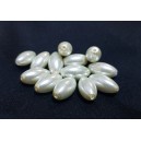 CU DEFECTE - Perle sticla ivory ovale 16*8mm