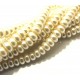 PSR6*4mm-01 - (10 buc.) Perle sticla ivory rondele 6*4mm