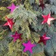(2 metri) Ghirlanda 10 stelute rosii 16cm