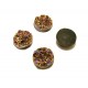 CRS54 - Cabochon rasina druzy multicolor efect AB 12mm