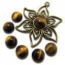 CPS75 - Cabochon ochi de tigru 10mm
