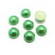 CAP10mm-07A - Cabochon acril perla verde crud 10mm