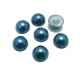 CAP10mm-08 - Cabochon acril perla albastru petrol 10mm