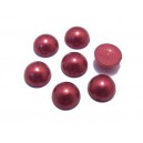 CAP10mm-15 - Cabochon acril perla rosu zmeura 01 10mm