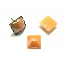 CSCP-P10*10mm-13 - Cabochon sticla patrat piersica perlata 18*13mm - STOC LIMITAT!!!