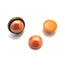 CSCP-R12mm-12 - Cabochon sticla rotund portocaliu perlat 12mm - STOC LIMITAT!!!