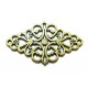 CO291 - Conector romb bronz antic cu patina verde 41*24mm
